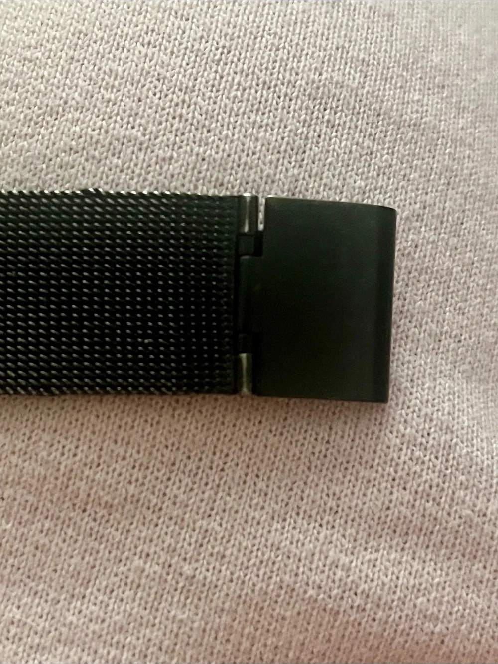 Skagen Blue Dial Titanium Watch with Black Mesh Strap